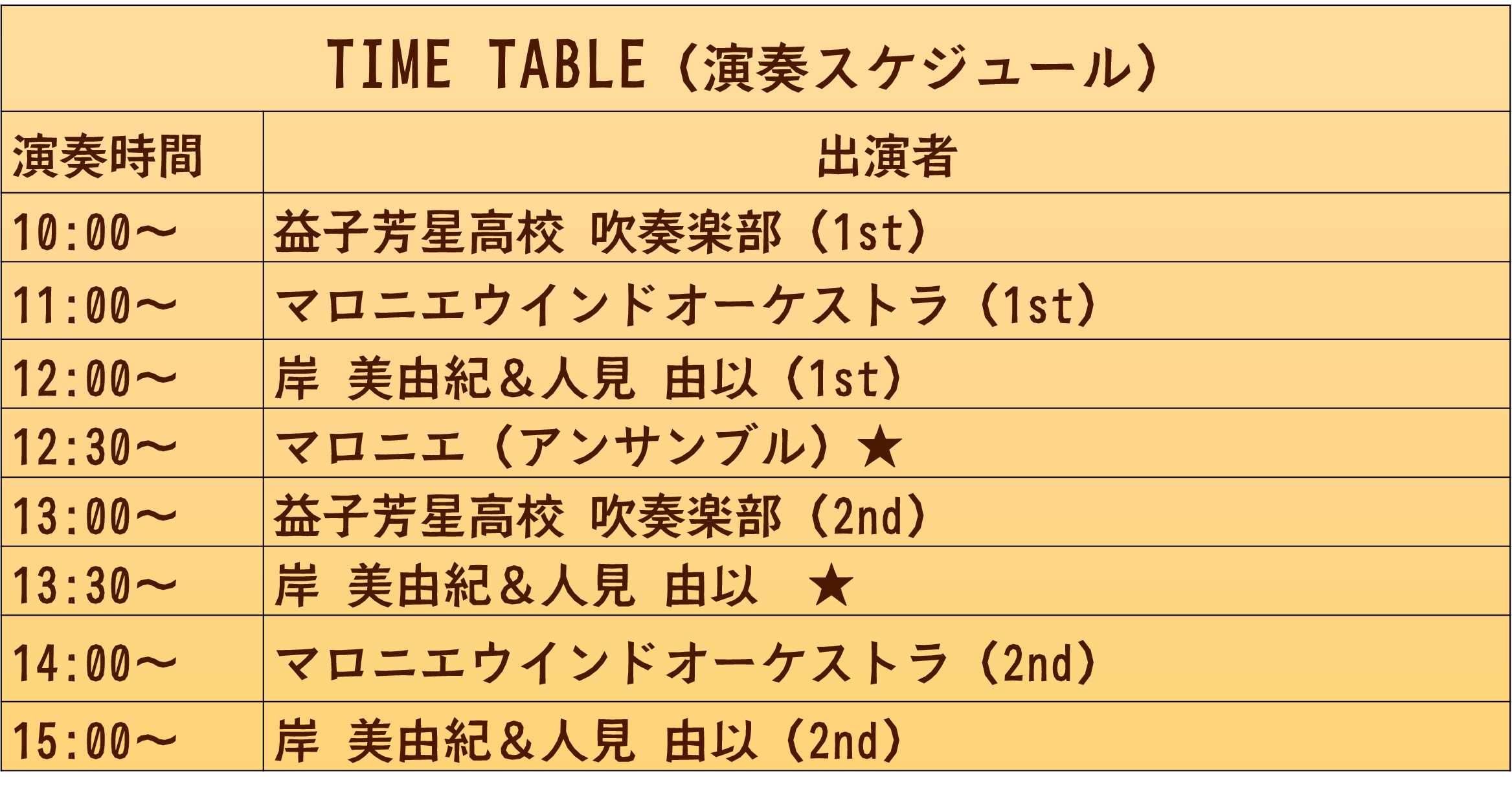 9周年祭_タイムスケジュール